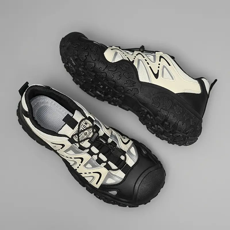 Herrarnas ortopediska chunky walking trainers andningsbara sommar komfort stödjande grepp sula sneakers
