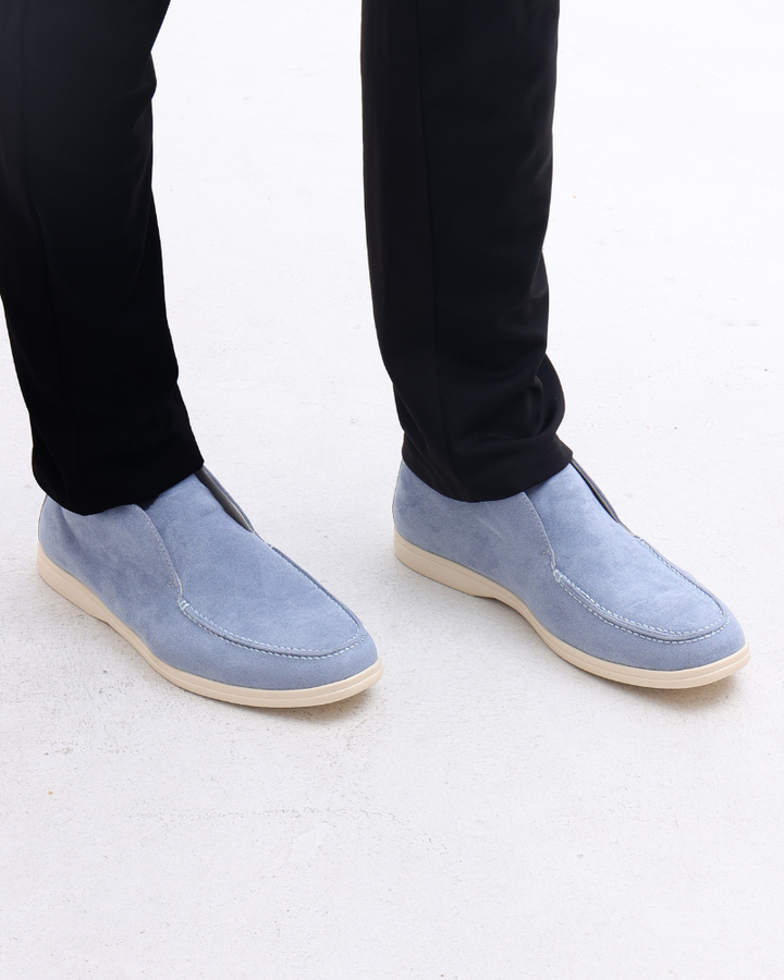 Herrens Högskurna Mocka Slip-On Loafers Förfinade Avslappnade Skor