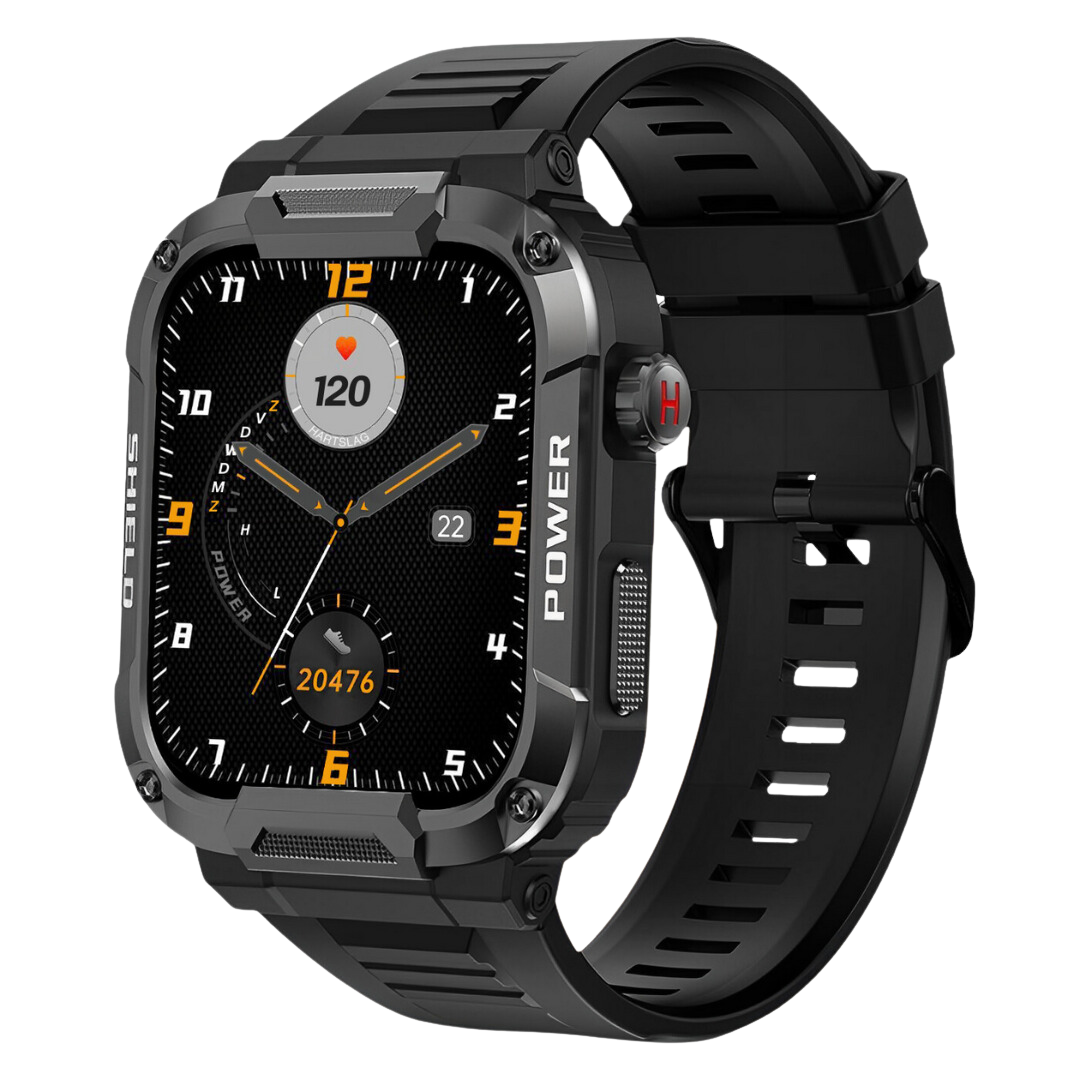 Herrarnas Robust Smartwatch – IP67 Utomhus Fitness Klocka med 15 Dagar Standby