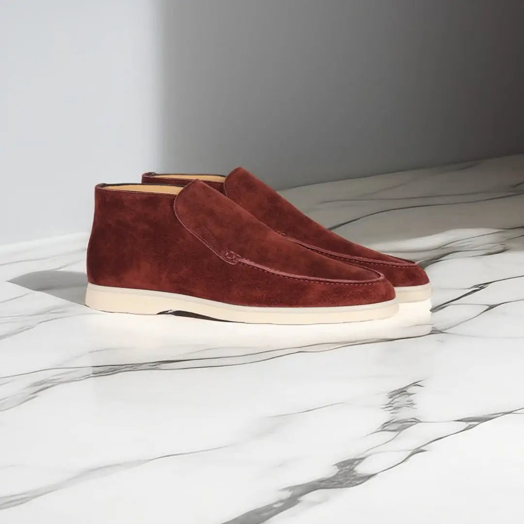 Herrens Mocka Slip On Loafers Avslappnade Smart Bekväma Skor