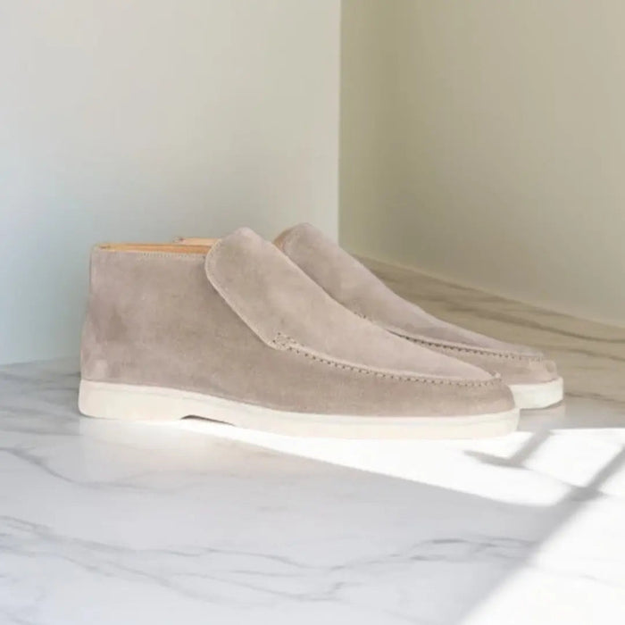 Herrens Mocka Slip On Loafers Avslappnade Smart Bekväma Skor