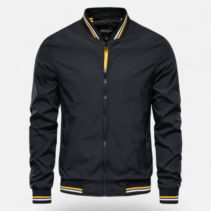 Valmonti | Herrs Stand-Krage Non-Iron Casual Jacka
