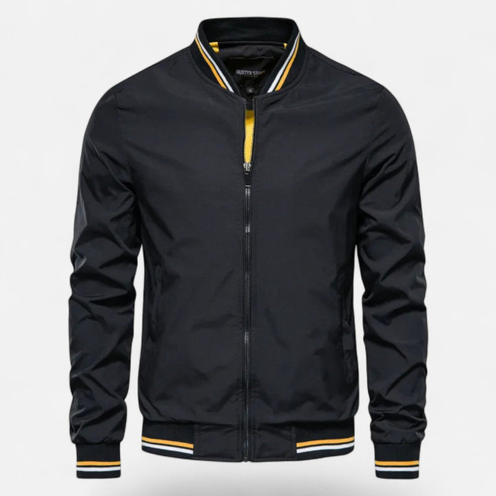 Valmonti | Herrs Stand-Krage Non-Iron Casual Jacka
