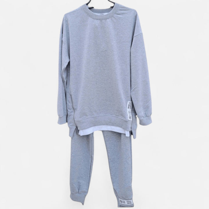 Valmonti | Kvinnors Fina Tvådelade Set med Slits Sweatshirt &amp; Byxor