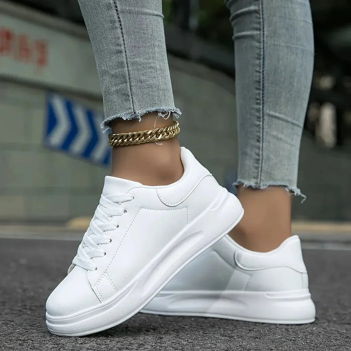 Kvinnors Lätta Casual Sneakers – Flexibla Snörningsskor för Stad och Resa