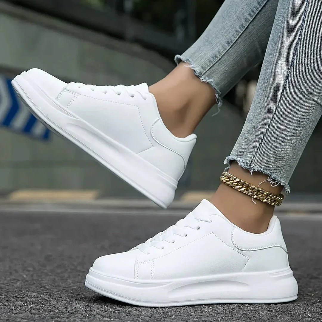 Kvinnors Lätta Casual Sneakers – Flexibla Snörningsskor för Stad och Resa