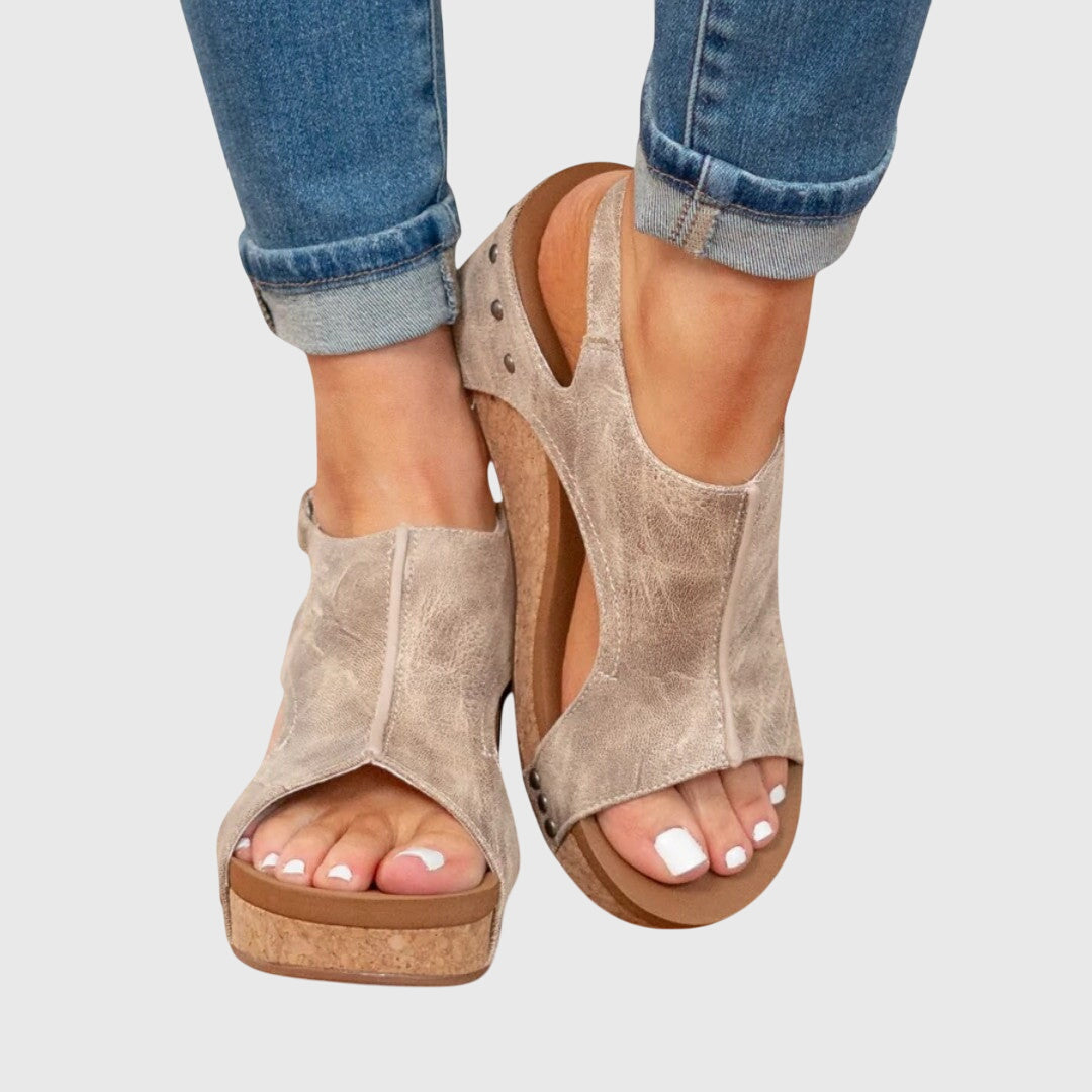 Kvinnors Ortopediska Wedge Sandaler för Dagligt Komfort Stil