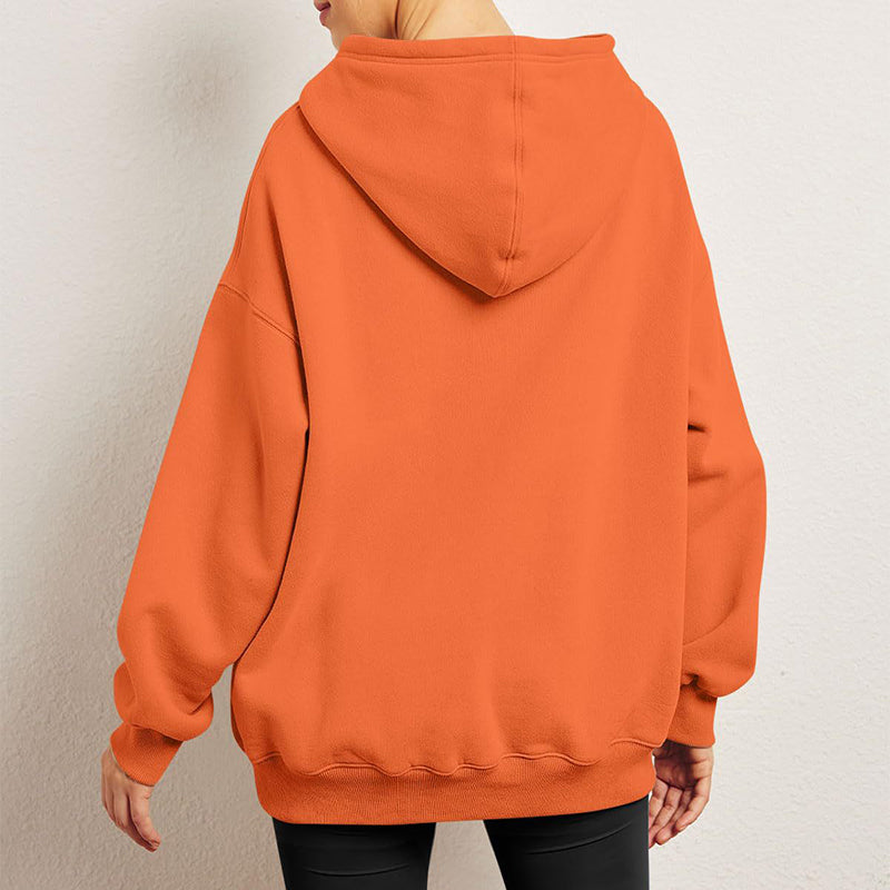 Oversize hoodie med fleecefoder