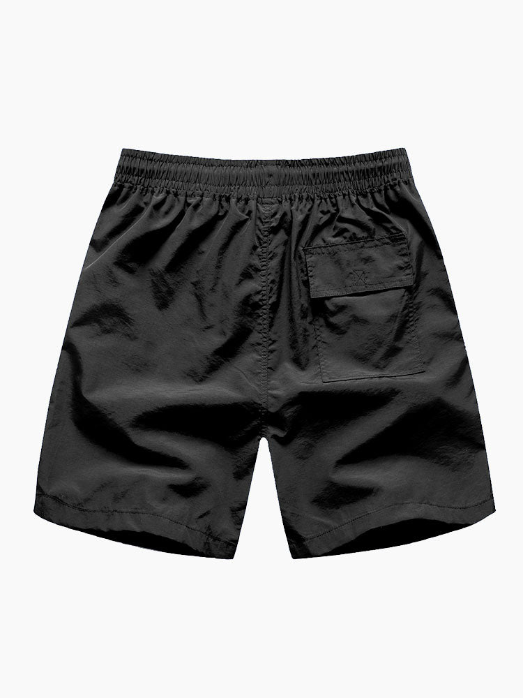 Herrarnas tryckta skjorta och badshorts-set – Regular Fit sommarsemester-set