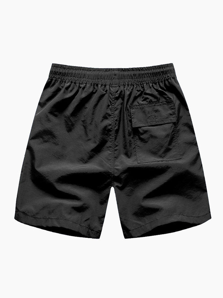 Herrarnas tryckta skjorta och badshorts-set – Regular Fit sommarsemester-set