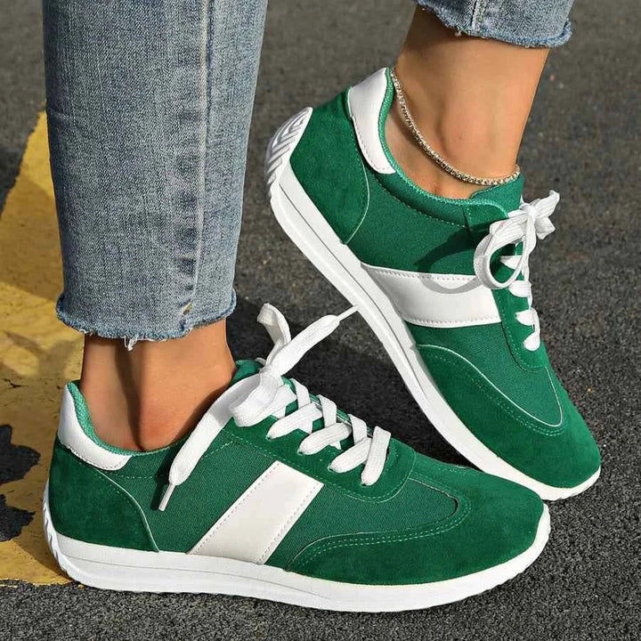 Kvinnors Andningsbara Mesh-Trainers – Lätta Snörskor för Promenader och Vardagsbruk