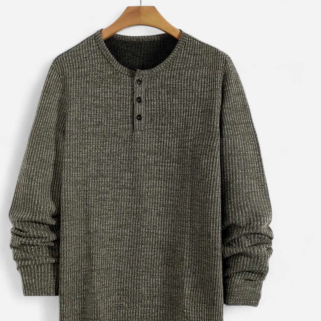 Valmonti | Herrs Kabelstickad Henley Tröja