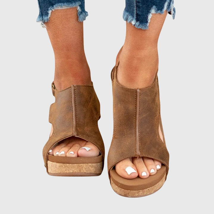 Kvinnors Ortopediska Wedge Sandaler för Dagligt Komfort Stil
