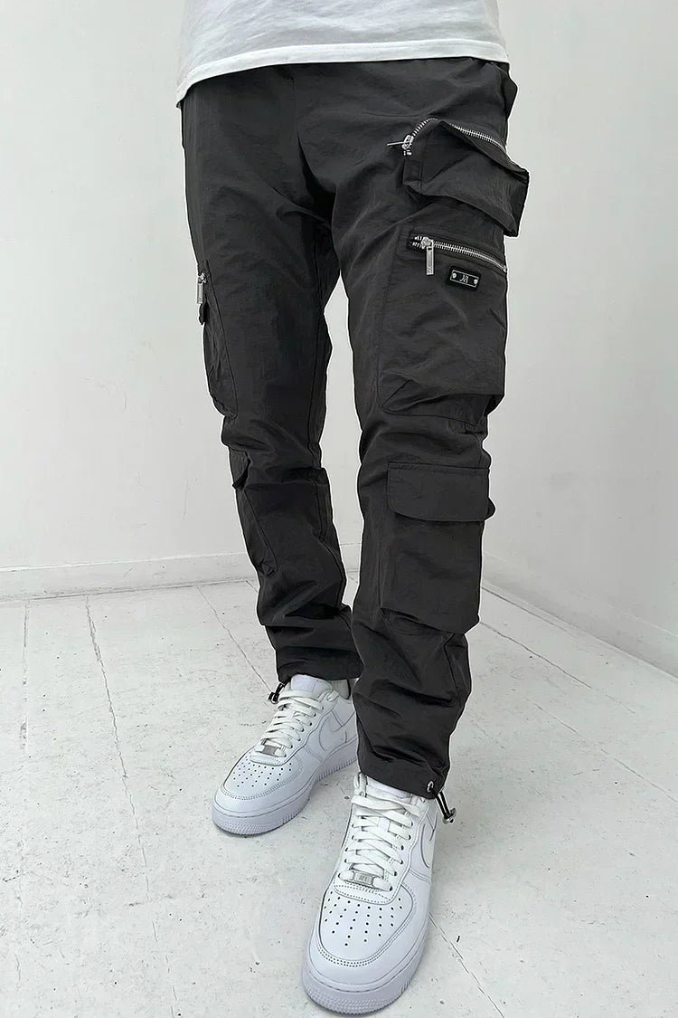 Herrarnas Cargo Pocket Byxor – Hållbara Utility Byxor Bekväma Utomhus Casual Multi Pocket Arbetskläder