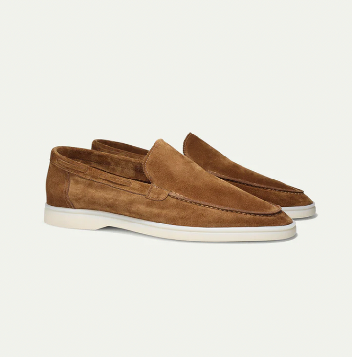 Herrsuede Slip-On Loafers Smart Casual Driving Shoes