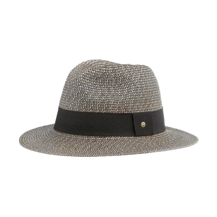 Kvinnors Vävda Fedora Solhatt med Banddetalj