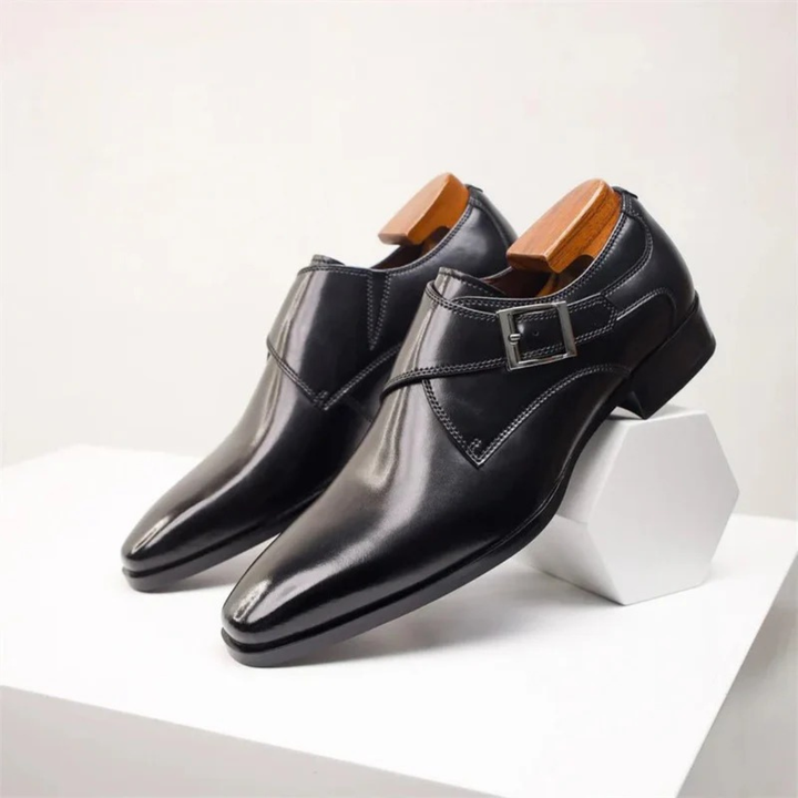 Herrens Enkla Monk Strap Dress Skor – Spännbara Formella Skor för Affärs- och Kontorsbruk