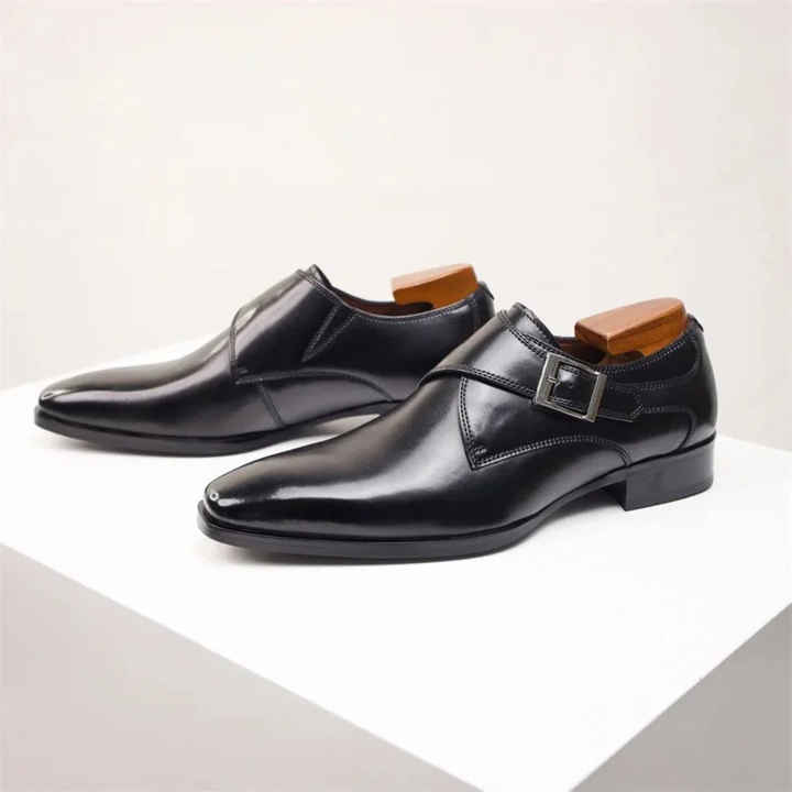 Herrens Enkla Monk Strap Dress Skor – Spännbara Formella Skor för Affärs- och Kontorsbruk