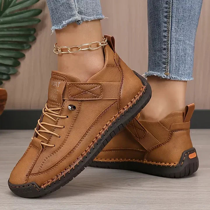 Kvinnors Ortopediska Läder Sneakers För Dagligt Komfort