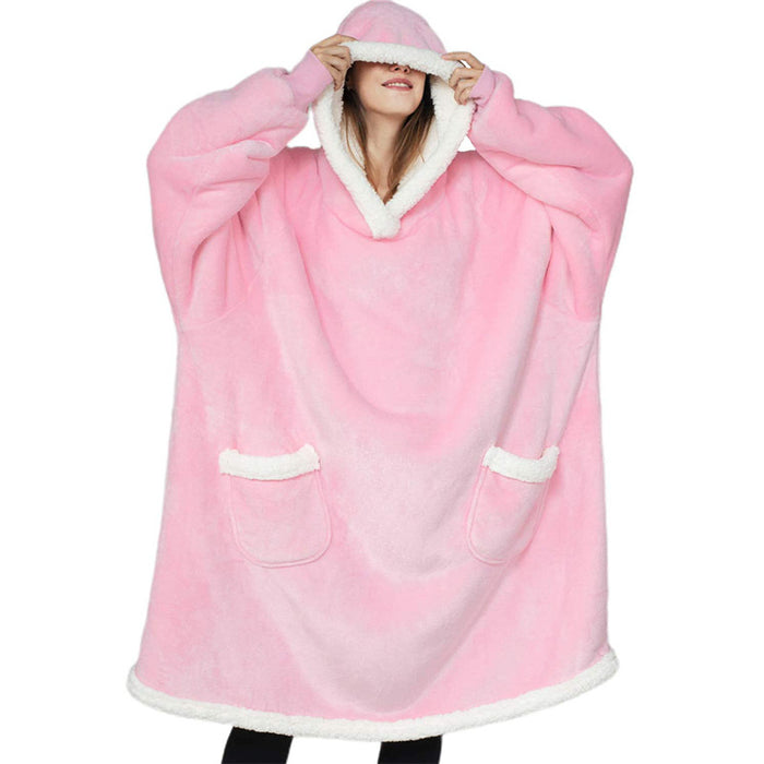 Selma | Filthoodie i tjock fleece med sherpafodrad luva