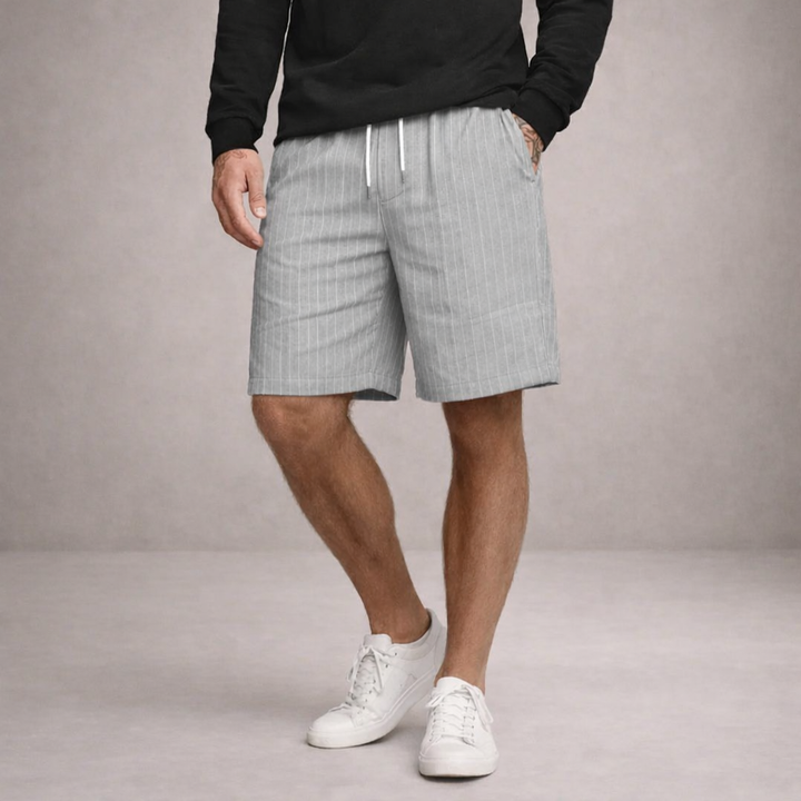 Herrars Dragstring Linne Sommar Shorts Casual Avslappnad Passform