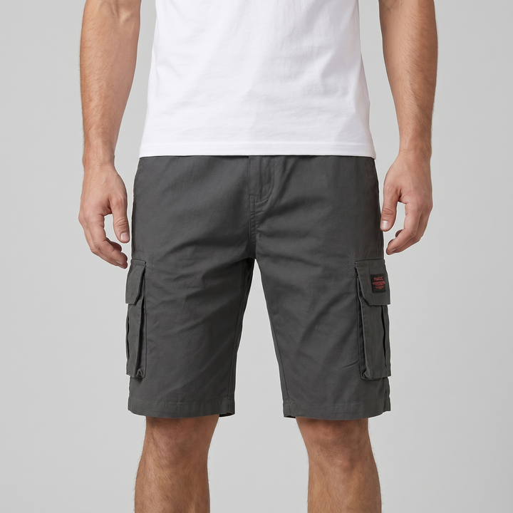 Herrens Cargo Shorts Avslappnad Passform Nyttopocket Casual Stil