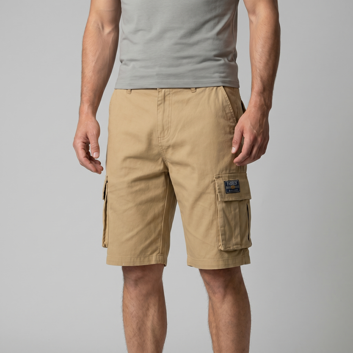 Herrens Cargo Shorts Avslappnad Passform Nyttopocket Casual Stil