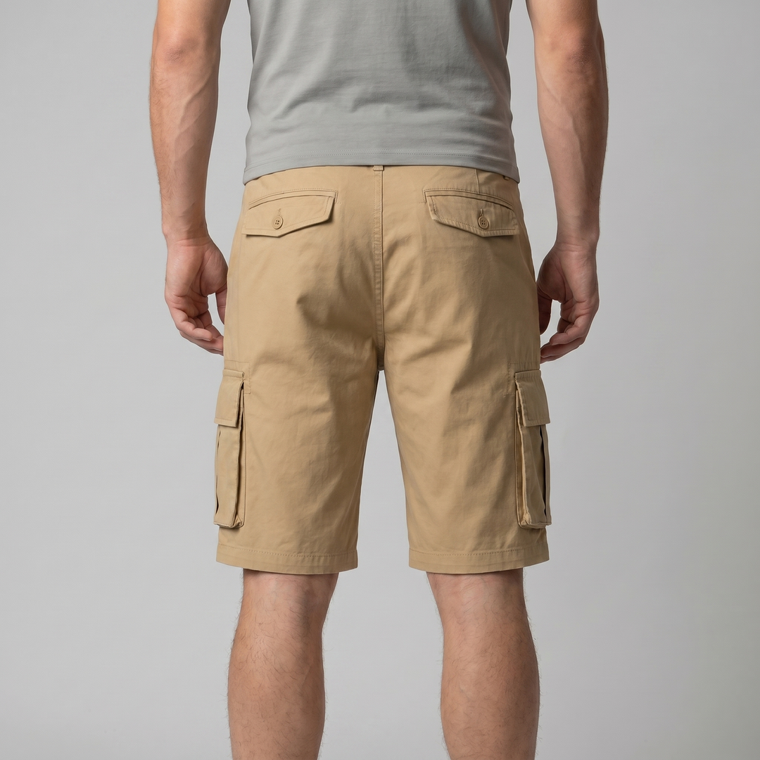 Herrens Cargo Shorts Avslappnad Passform Nyttopocket Casual Stil