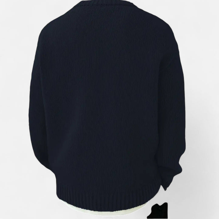Valmonti | Herrs Solid Crew Neck Pullover