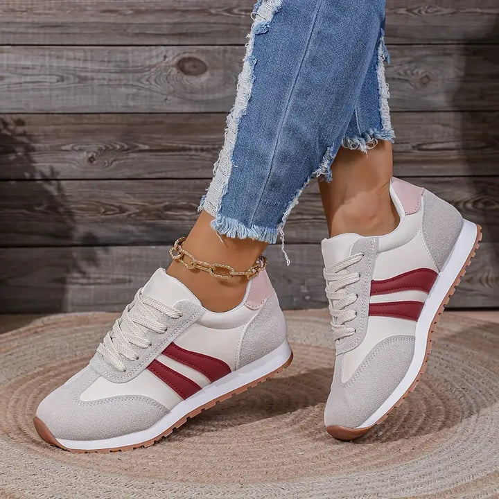 Kvinnors Retro Sneakers – Lätta Snörskor för Vardagsbruk