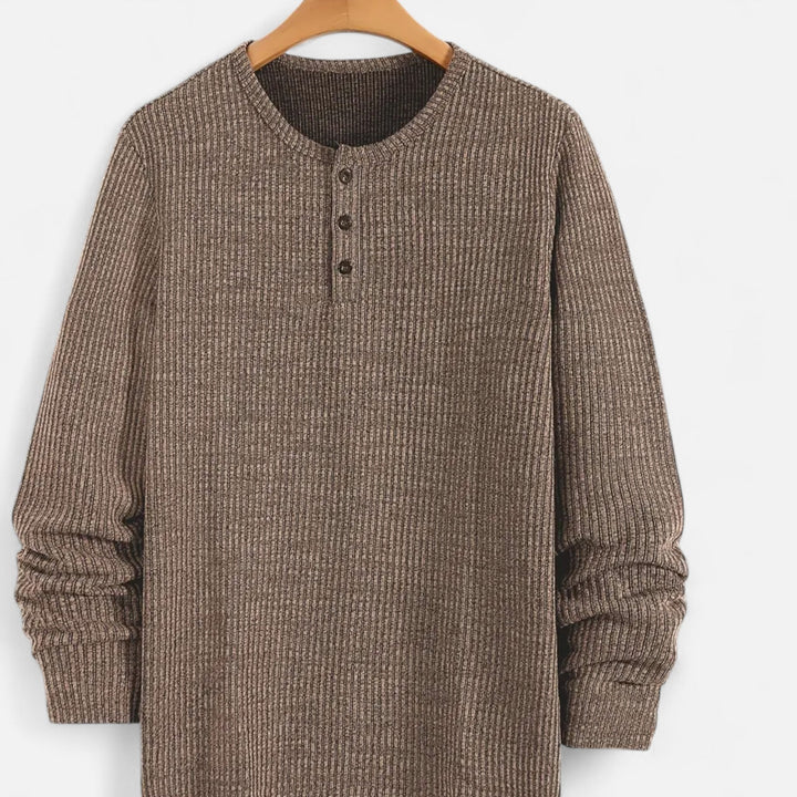 Valmonti | Herrs Kabelstickad Henley Tröja