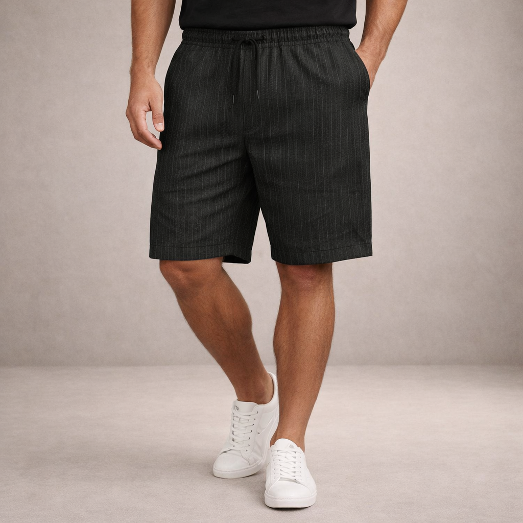 Herrars Dragstring Linne Sommar Shorts Casual Avslappnad Passform
