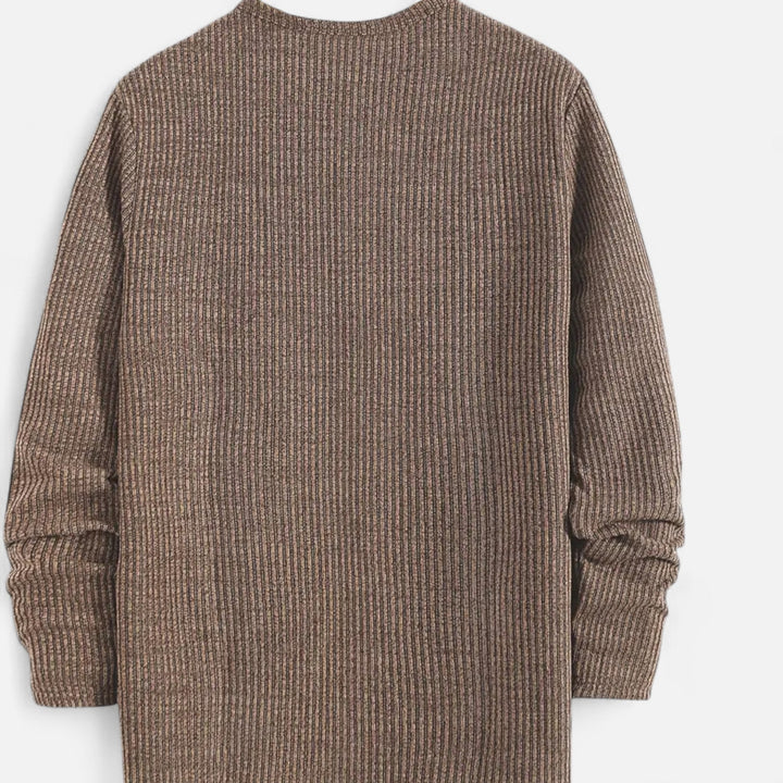 Valmonti | Herrs Kabelstickad Henley Tröja