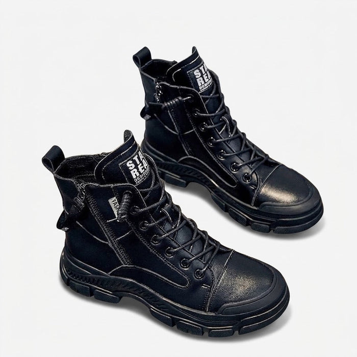 Kvinnors Hög-Top Sneakers Stövlar – Chunky Snörningsstil för Vardagligt Stadsliv