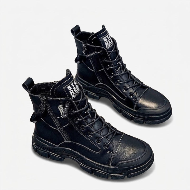 Kvinnors Hög-Top Sneakers Stövlar – Chunky Snörningsstil för Vardagligt Stadsliv