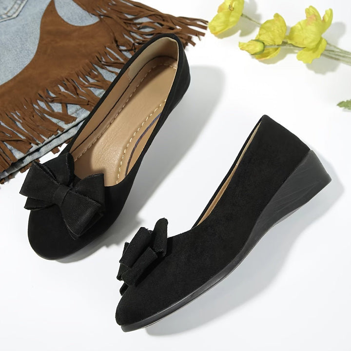 Kvinnors Mocka-Liknande Ballerinaskor – Dämpade Slip-On Skor för Arbete och Helger