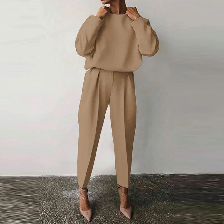 Kvinnors Tvådelade Kostymset – Elegant Bekväm Stilig Mångsidig Smart Casual Vardagsoutfit