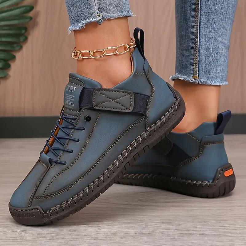 Kvinnors Sport Panel Sneakers Flexibla Vardagliga Promenadskor