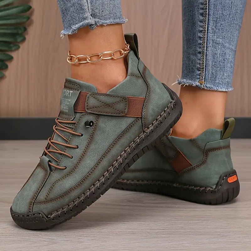 Kvinnors Ortopediska Läder Sneakers För Dagligt Komfort