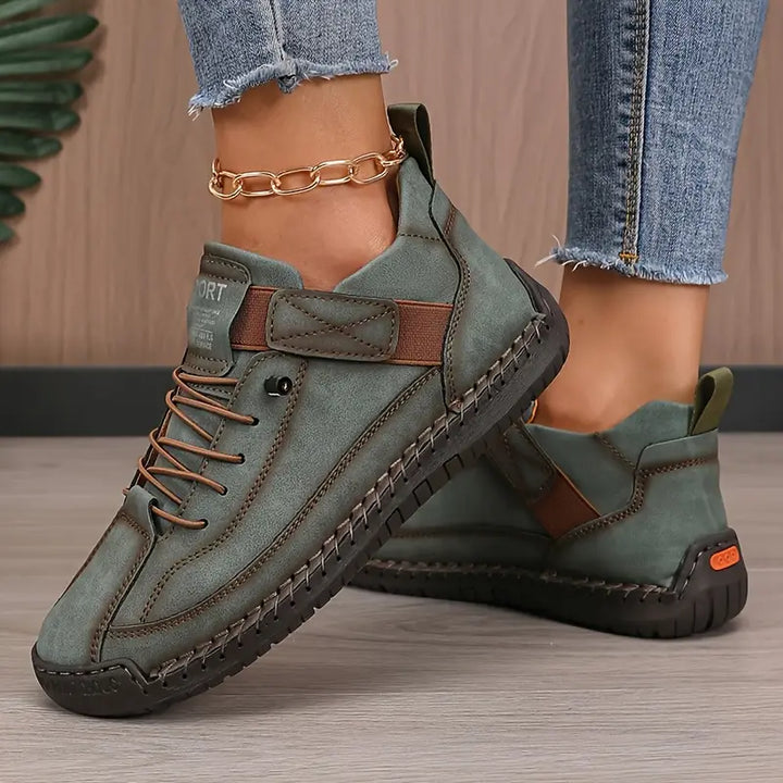 Kvinnors Ortopediska Läder Sneakers För Dagligt Komfort