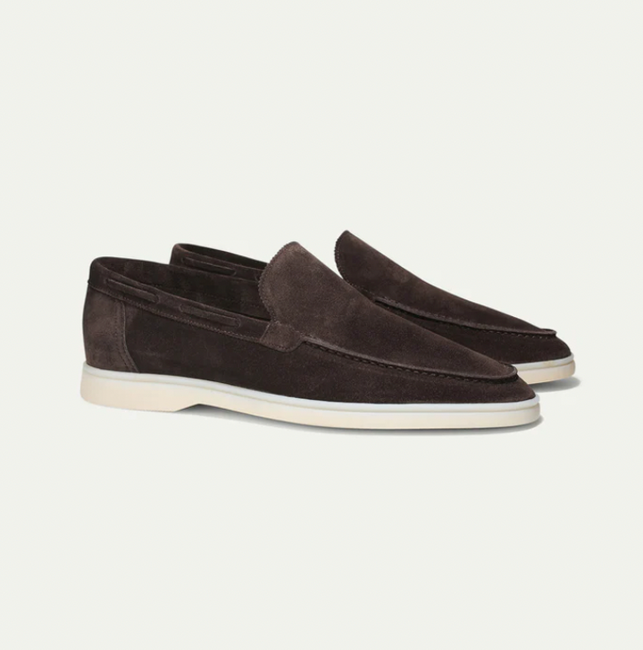 Herrsuede Slip-On Loafers Smart Casual Driving Shoes