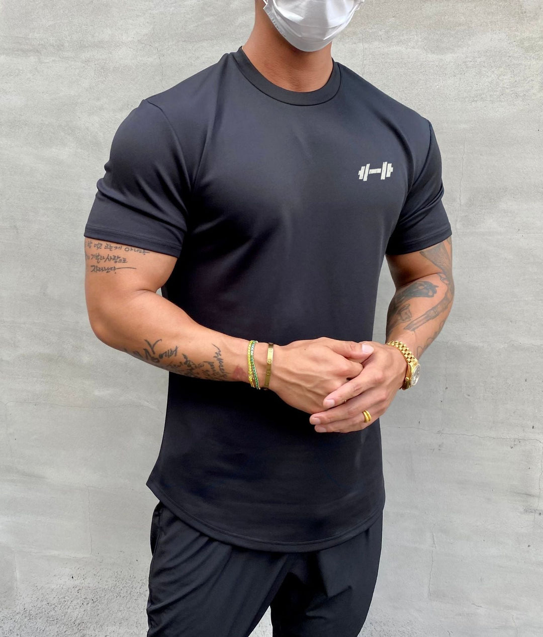Herrars Andningsbar Casual T-shirt – Lättviktig Bekväm Stilren Vardaglig Sommaroutfit