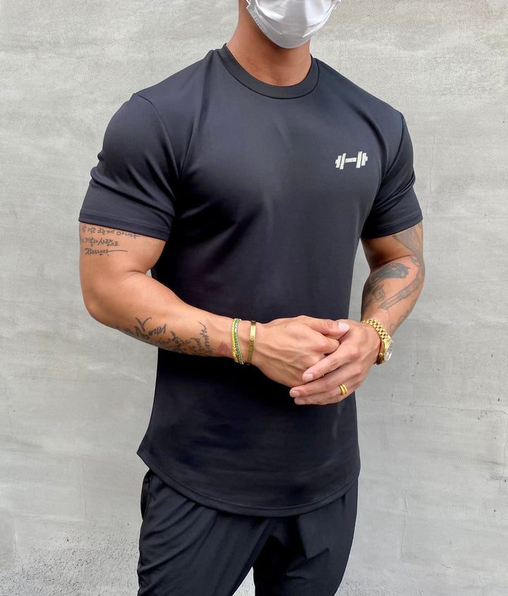 Herrars Andningsbar Casual T-shirt – Lättviktig Bekväm Stilren Vardaglig Sommaroutfit