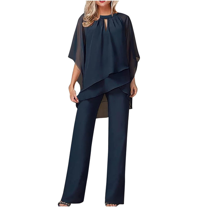 Kvinnors Chiffong Batwing Ärmar Formell Byxdress