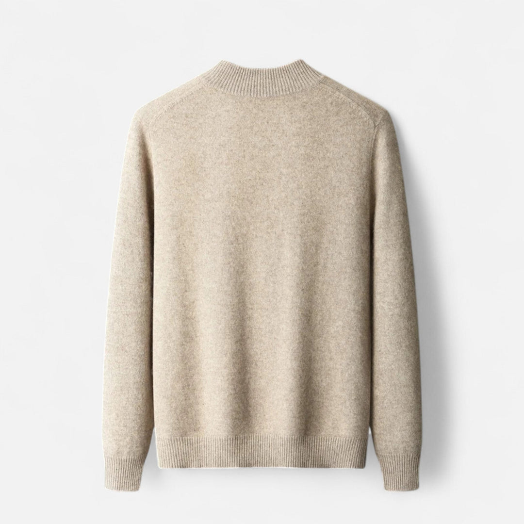Valmonti | Herrcardigan – Merinoull med Dragkedja Elegans