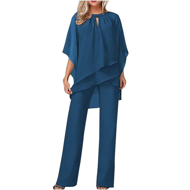 Kvinnors Chiffong Batwing Ärmar Formell Byxdress