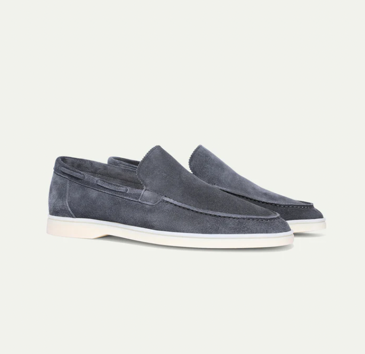 Herrsuede Slip-On Loafers Smart Casual Driving Shoes