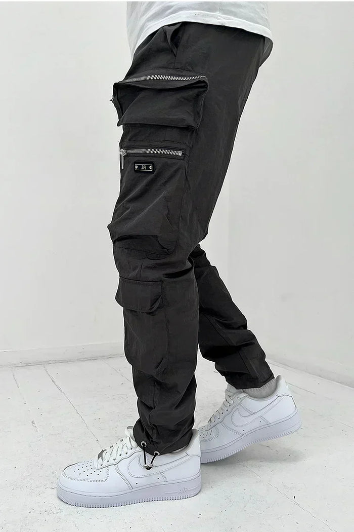 Herrarnas Cargo Pocket Byxor – Hållbara Utility Byxor Bekväma Utomhus Casual Multi Pocket Arbetskläder