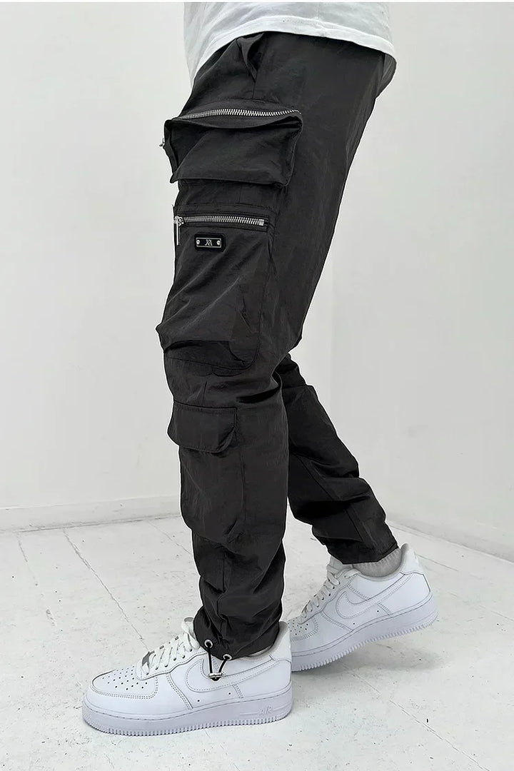 Herrarnas Cargo Pocket Byxor – Hållbara Utility Byxor Bekväma Utomhus Casual Multi Pocket Arbetskläder