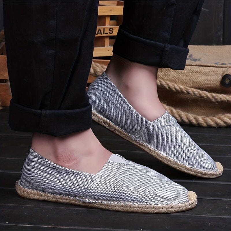 Herrars lätta espadriller – Andningsbara slip-on skor för sommarsemestern